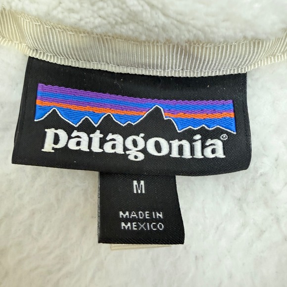 Patagonia Re-Tool Snap-T Fleece Pullover Womens Medium White Excellent 25442 - Picture 4 of 11